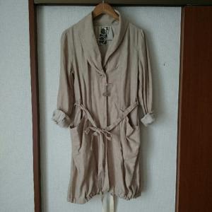 ご予約品★未使用品★フェリシモ★綿麻スプリングガウンコート★M