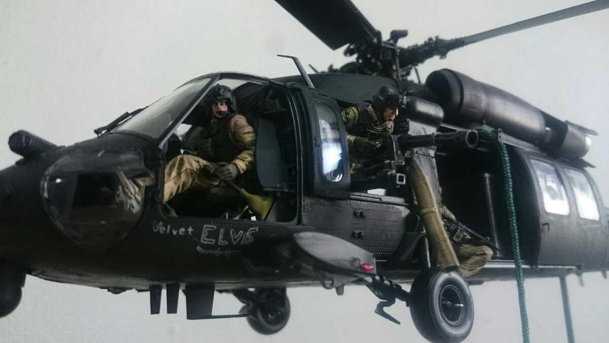 キティホーク製 1/35 ブラックホーク MH-60L デルタフィギュア8体