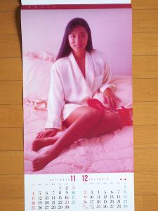 1990年 浅野ゆう子 B3切 カレンダー 未使用保管品