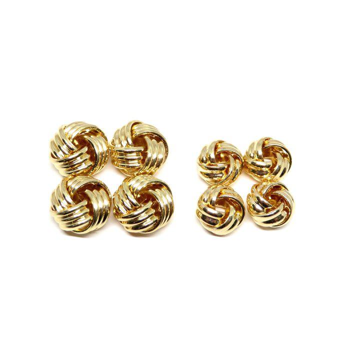 gold(8個入) knot metal beads set_2