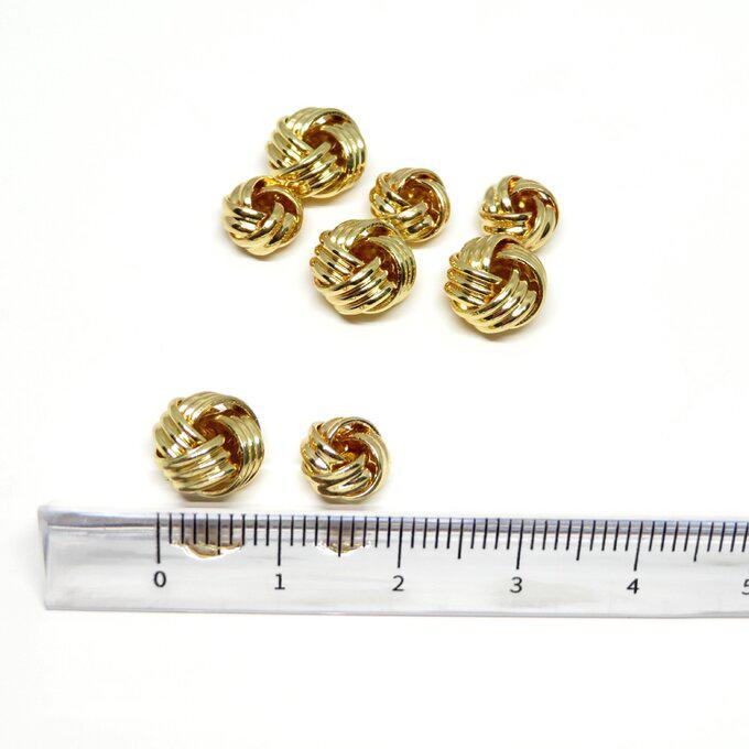 gold(8個入) knot metal beads set_4