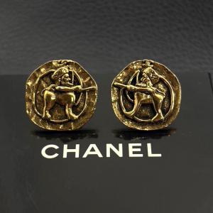 安心なので買 箱付 CHANEL シャネル カフス 星座 カフス