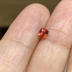 SR60 宝石質 明るい 赤オレンジ 赤橙 金赤 ミャンマー産 天然 スピネル ルース 裸石 赤_4