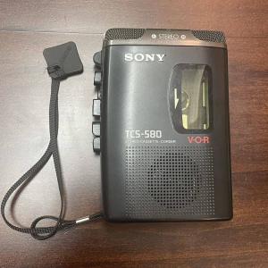 SONY TCS-580 ステレオカセットレコーダー ジャンク品 せせこましい