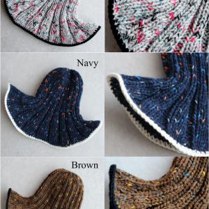 【手編みキット】 Knit Hat  / Navy_10