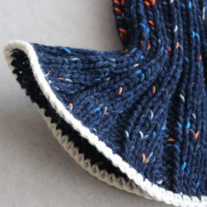 【手編みキット】 Knit Hat  / Navy_8