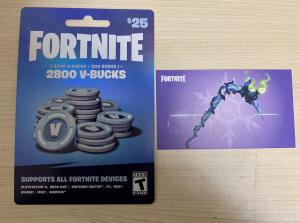 フォートナイト 2800V-BUCKS 、ミンティアックス コード メリーミントアックス（minty axe） セット海外限定版