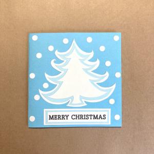 Blue and white Christmas Card _1