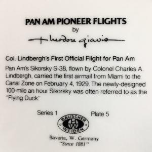 PAN AM パンナム パイオニア・フライト  絵皿6枚コンプリートセット