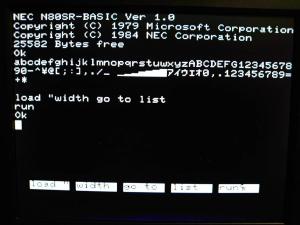 NEC PC-8001mk2SR PC-8001mkIISR 本体 簡易動作済み