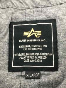 ALPHA INDUSTRIES◇ナイロンジャケット/×龍が如く6/コラボ/限定品/XL/ナイロン/BLK/TA1244-8001