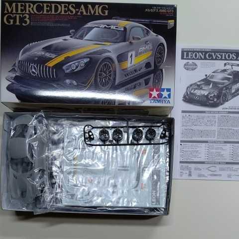 タミヤ「1/24 MERCEDES-AMG GT3(LEON CVSTOS AMG仕様、デカール/パーツ