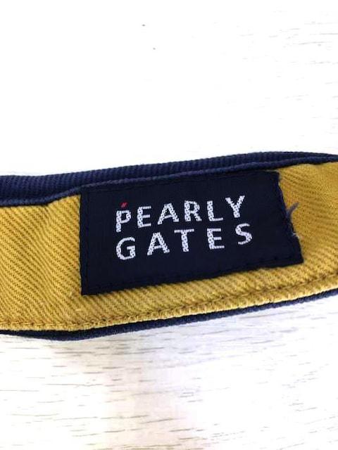 PEALY GATES(パーリーゲイツ)ロゴ刺繍サンバイザー帽子_3