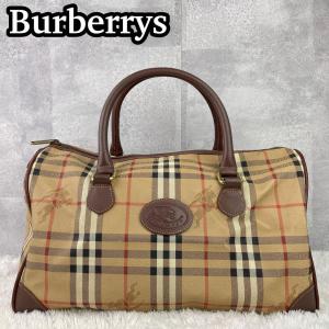 バーバリー ロンドン BURBERRY LONDON 円筒形バッグ ノバチェック