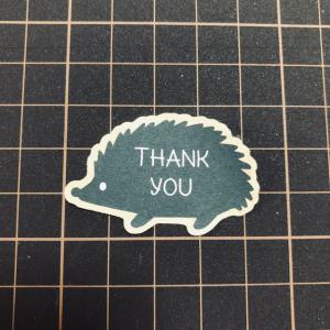 送料無料☆ サンキューシール ハリネズミ 35枚  thank you