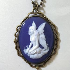 美しいフェアリー　カメオ風ペンダントトップ　(ネックレスチェーン別途)