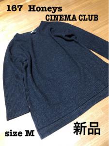167 新品ハニーズ CINEMA CLUB ゆったりワッフルニット