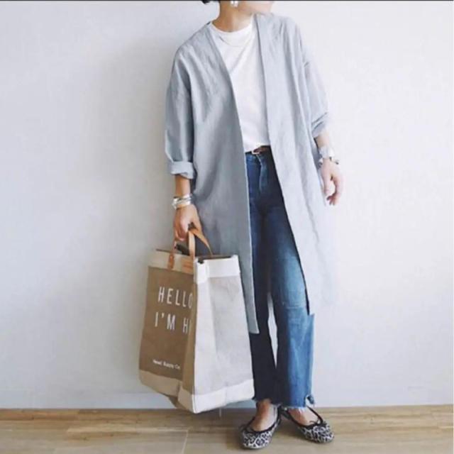 ARGUE ローブコート bluegray