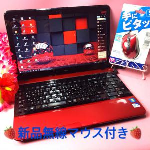 オータムレッド500GB❤️DVD作成/オフィス/無線❤️Win10❤️超可愛い