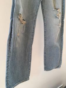 17SS UNUSED UW0569 damage denim pants デニム ダメージ アンユーズド