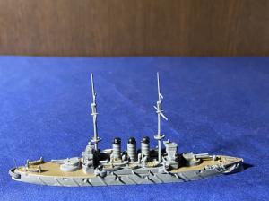 1/1250 小西製作所 金属製模型 戦艦 敷島 完成品 軍艦 巡洋艦 駆逐艦