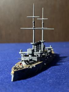 1/1250 小西製作所 金属製模型 戦艦 敷島 完成品 軍艦 巡洋艦 駆逐艦