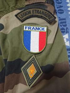 実物 フランス軍 第２外人落下傘連隊 准尉 空挺 ワッペンセット ７枚