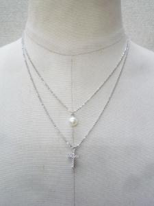 天草パールセンター PEARL CENTER☆真珠 ネックレス シルバー925☆美品