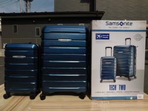 新品】☆Samsonite サムソナイト☆ブルー スーツケース 2個セット TSAロック搭載 テックツー TECH2 2PC  BLUE☆「管理№CA80」