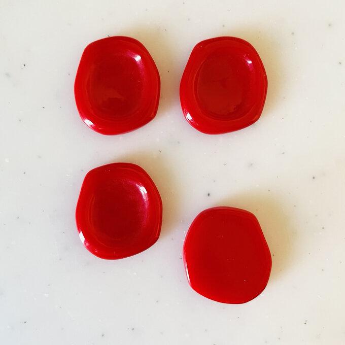 Red Distorted Oval Cabochons_3