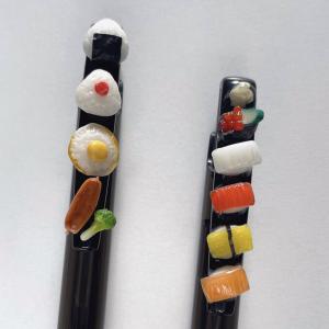 【ミニチュアフード】指先サイズのお寿司　ボールペン　　ブラック_4