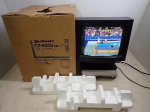 動作品 X68000等 カラーディスプレイ CZ-603D-BK モニター シャープ