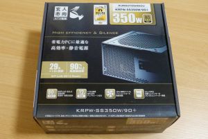 玄人志向 KRPW-SS350W/90+ 350W ☆80PLUS GOLD☆ ATX電源ユニット 完動