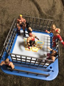 WWF プロレス リングとフィギュア6体セット