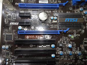 極美品 Msi H55 S01 Ms 7638 Ver 1 0 Lga1156 ハイエンド マザーボード Bios 動作検証済