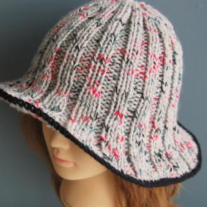 【手編みキット】 Knit Hat  / Grey_2