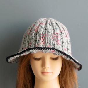 【手編みキット】 Knit Hat  / Grey_7