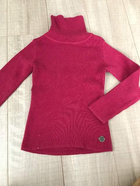 F.O女の子タートルトップス110ニットセーター綿100%