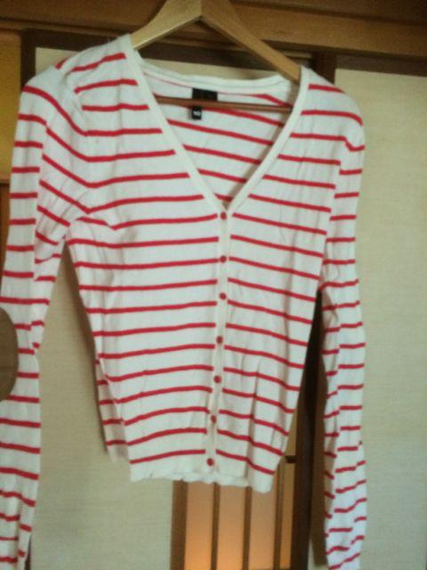 100スタセール*ボーダー長袖カーデ*クリックポスト185円