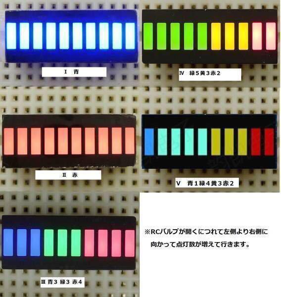 NSR250 電圧計付きRCバルブインジケーター MC16・MC18・MC21・MC28 色選択可能（LED５種類：電圧計２種類） ＬＥＤ表示切替可能