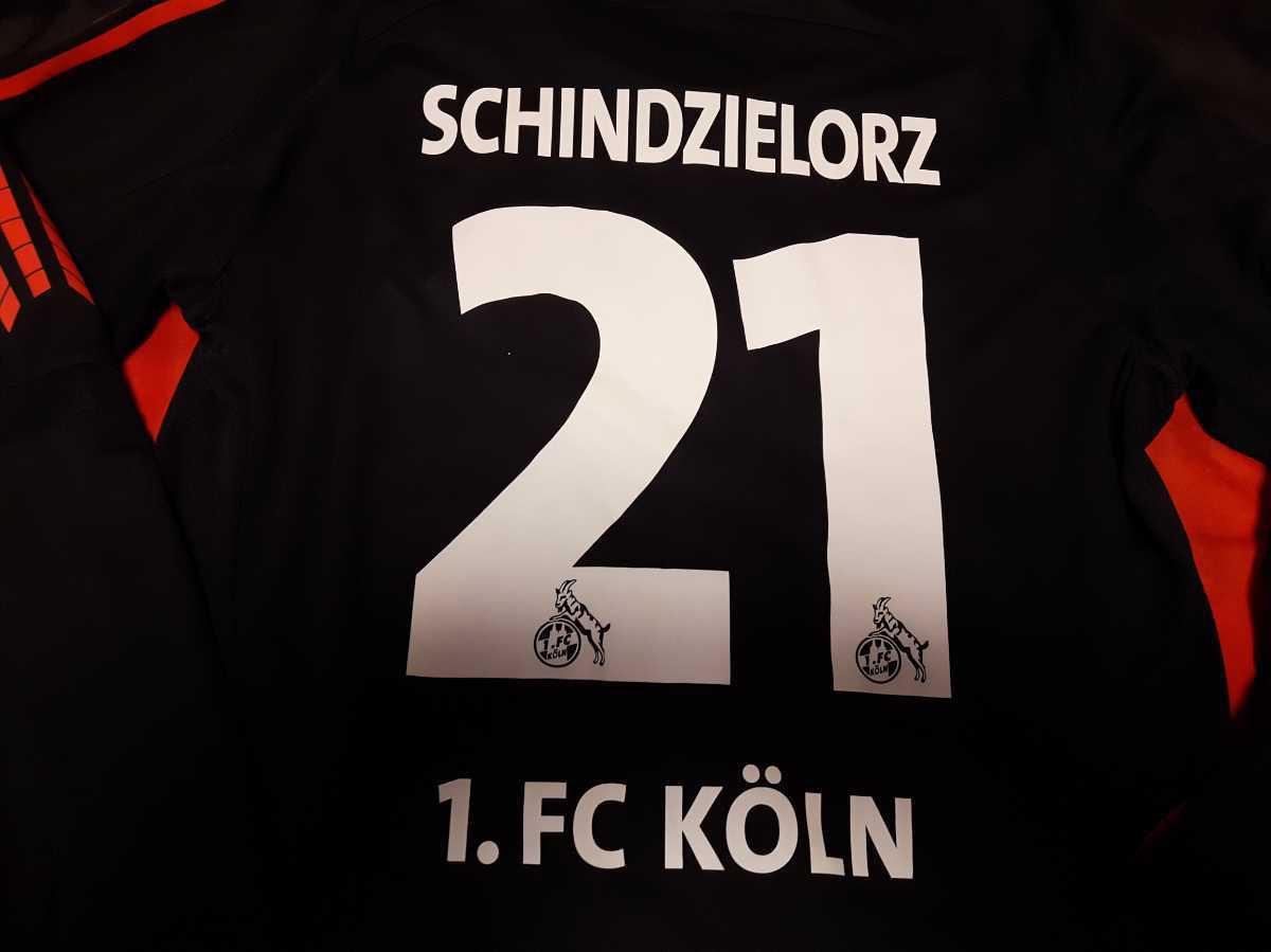 ヴィンテージ１fcケルン選手用21schindzielorzアウェイ長袖 Adidas セバスティアン シンジエロルツ ドイツ Koln ポドルスキ