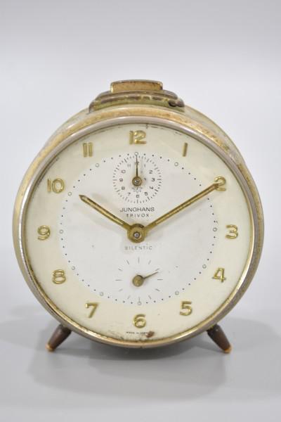 動確 Junghans ユンハンス TRIVOX SILENTIC 手巻き 目覚まし時計 1950