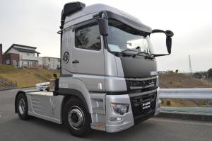 １７FUSO トレーラー 大型 スーパーグレート フロントバイザー（FRP) 架装、ユーロ H-LINEブランド - トラック、ダンプ、